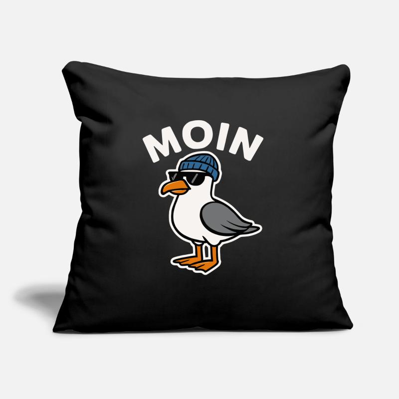 Moin Möwe Sofakissen mit Füllung 45 x 45 cm