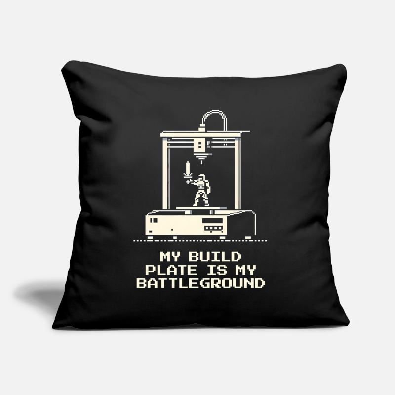 Lit d’impression = Champ de bataille | Calibrage de l’impression 3D Coussin et housse de 45 x 45 cm