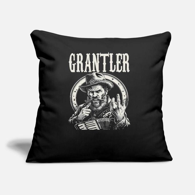 Grantler Grumpy Bavarian dialects Bavaria Sofa pillow with filling 45cm x 45cm