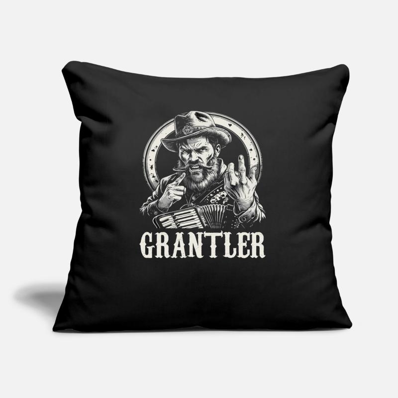 Grantler Grumpy Bavarian dialects Bavaria Sofa pillow with filling 45cm x 45cm