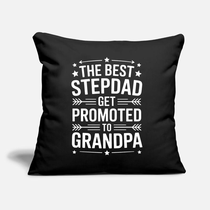 Bester Stiefvater wird Opa Stiefpapa Sofakissen mit Füllung 45 x 45 cm