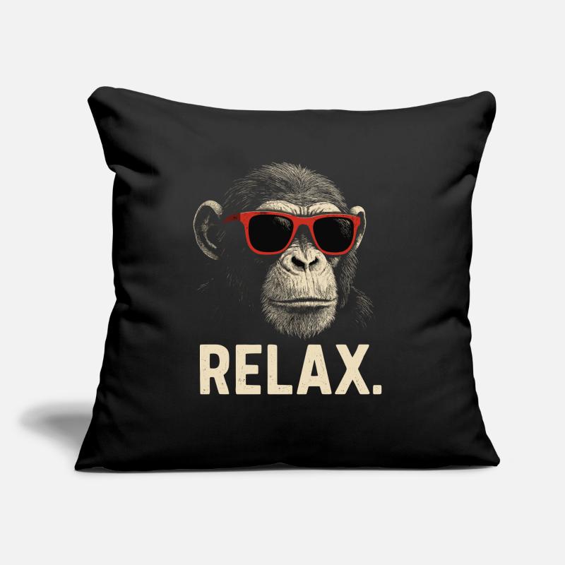 Cool Monkey with Sunglasses – Relax Sofa pillow with filling 45cm x 45cm
