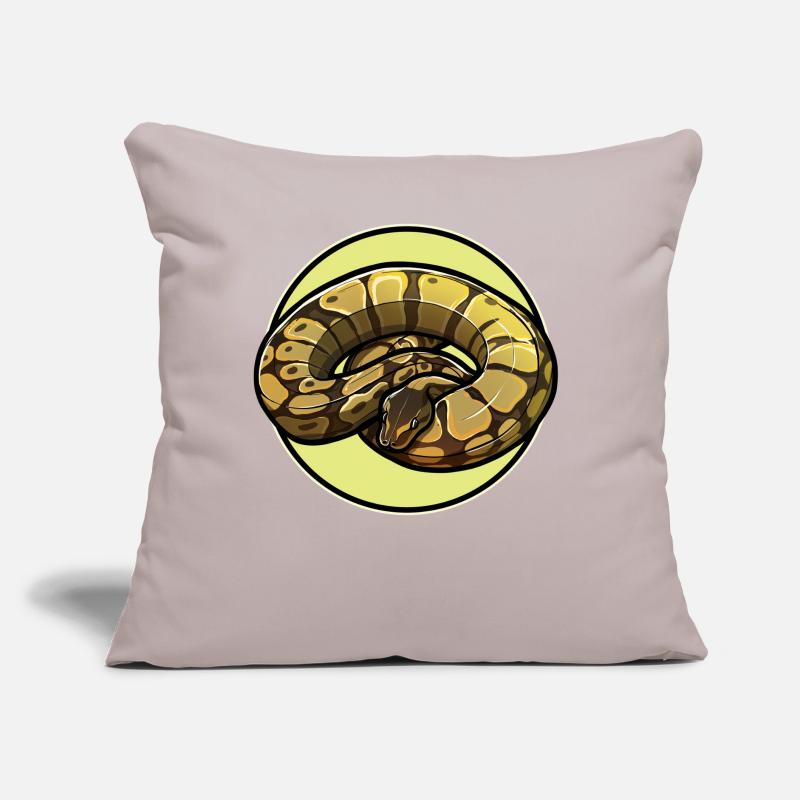 Ball Python Roi Python Roi Python Coussin et housse de 45 x 45 cm