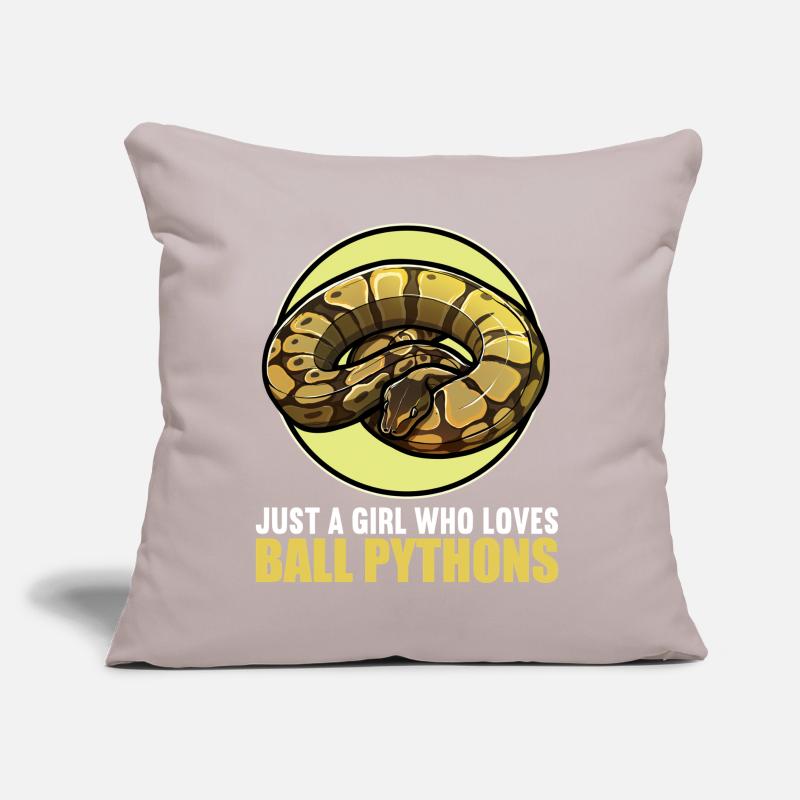 Ball Python Roi Python Roi Python Coussin et housse de 45 x 45 cm
