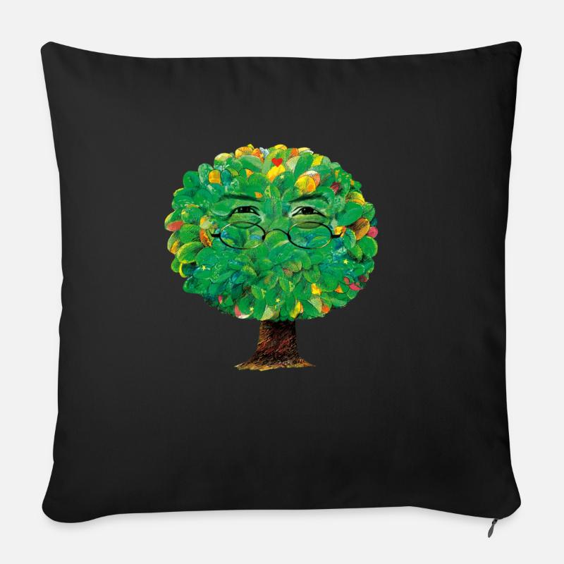 Der Traumzauberbaum - Sofakissen mit Füllung 45 x 45 cm - Schwarz