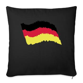Germany Flag - Sofa pillow with filling 45cm x 45cm - black - Front
