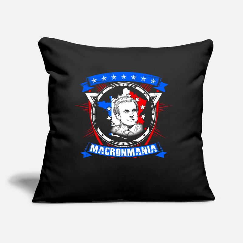 Frankreichs Emmanuel Macron Geschenkidee Sofakissen mit Füllung 45 x 45 cm