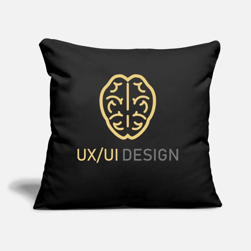 UX UI Design Logo Programmation Pensée Cérébrale Coussin et housse de 45 x 45 cm