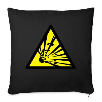 explosion - Sofakissen mit Füllung 45 x 45 cm - Schwarz - Vorne