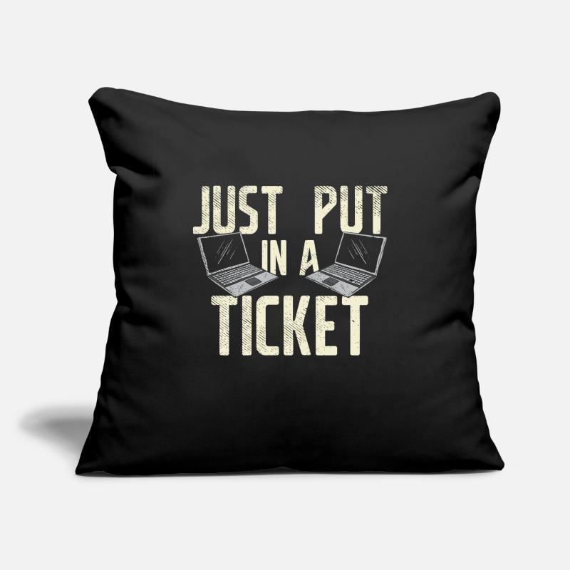 Mettez simplement un ticket pour le service d'assistance et le support technique Coussin et housse de 45 x 45 cm