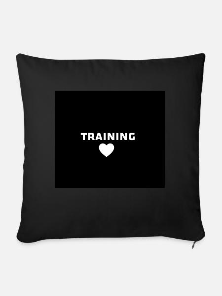 mundschutz training - Sofakissen mit Füllung 45 x 45 cm - Schwarz