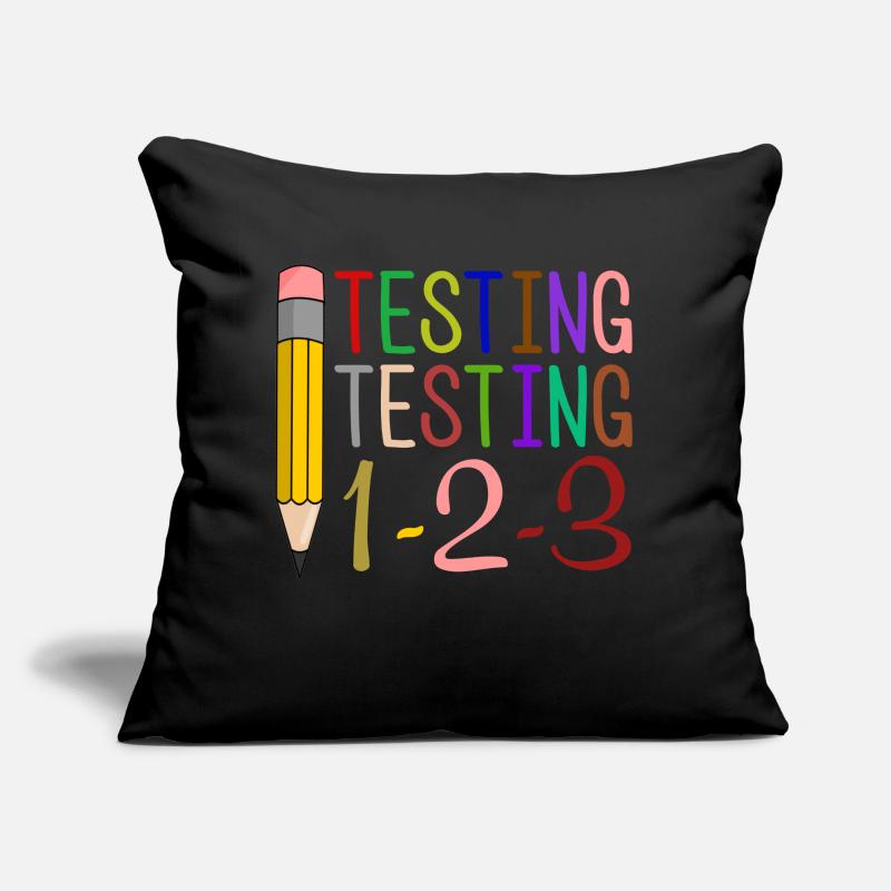 Testing, Testing, 1-2-3 Fun Gift Sofa pillow with filling 45cm x 45cm