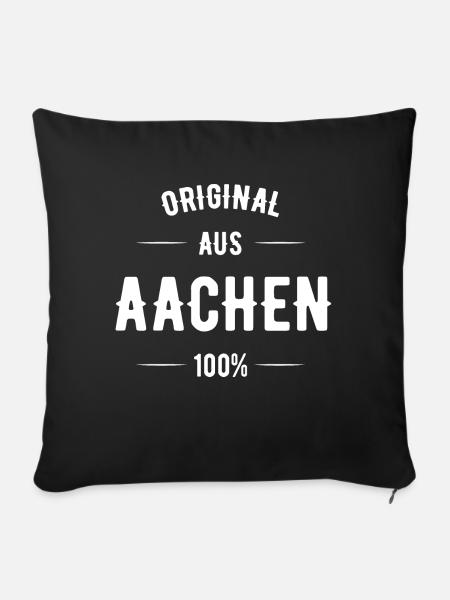 Aachen - Sofakissen mit Füllung 45 x 45 cm - Schwarz