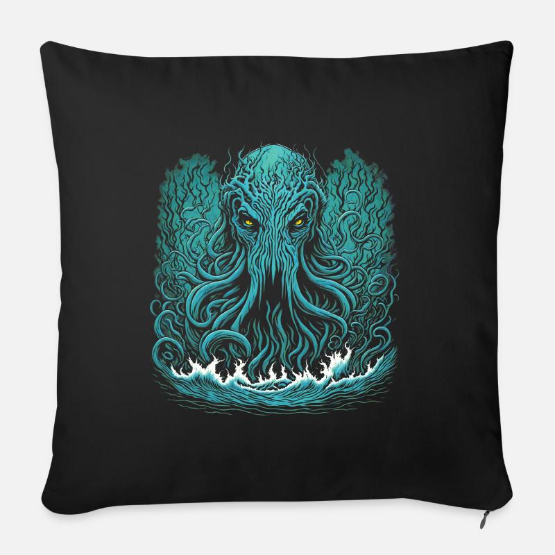 Cthulhu - Sofakissen mit Füllung 45 x 45 cm - Schwarz