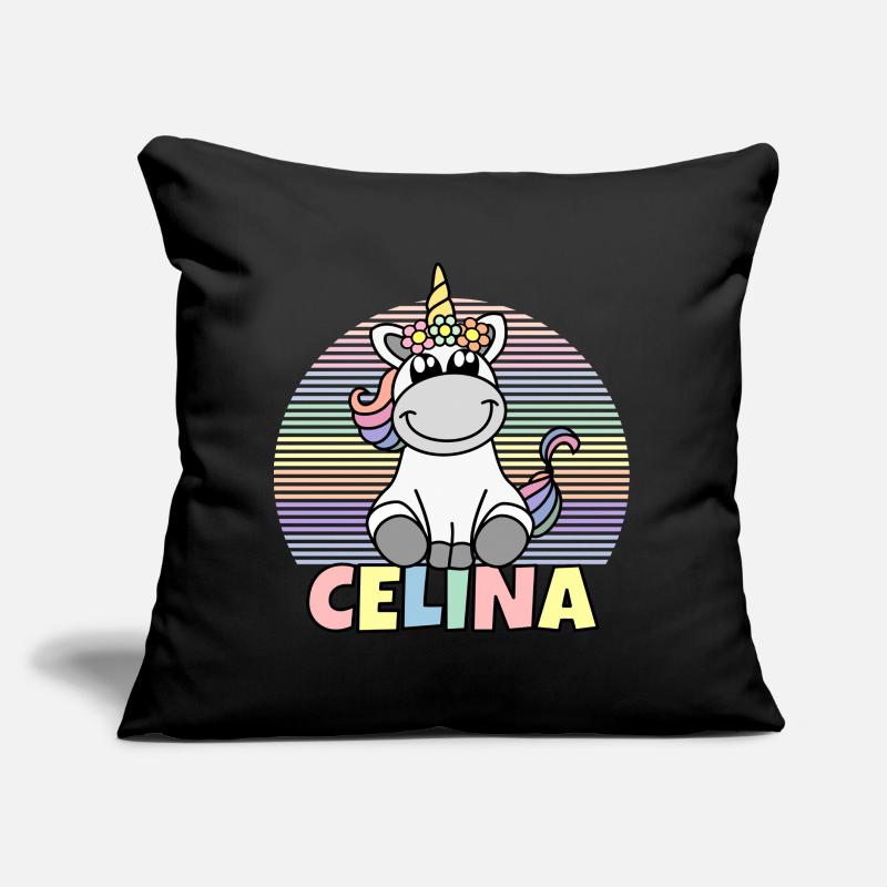 Celina Einhorn Name Sofakissen mit Füllung 45 x 45 cm
