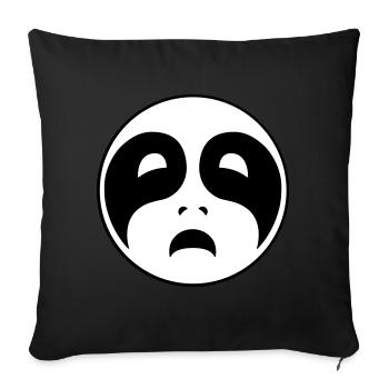 Triste Black Metal - Coussin et housse de 45 x 45 cm - noir - Devant