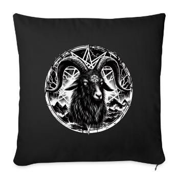 Goat - Pentagramm - Sofakissen mit Füllung 45 x 45 cm - Schwarz - Vorne