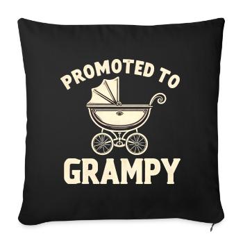 Promu Grampy A Grandpas Pride - Coussin et housse de 45 x 45 cm - noir - Devant