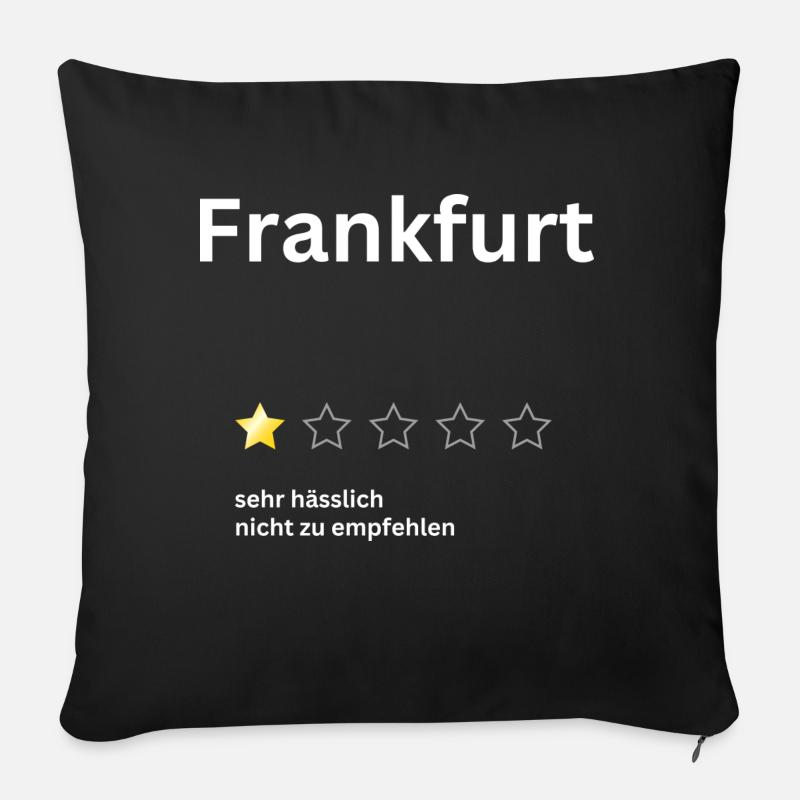 Frankfurt 1star - Sofakissen mit Füllung 45 x 45 cm - Schwarz