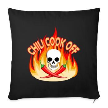 Chili Cook Off - Coussin et housse de 45 x 45 cm - noir - Devant