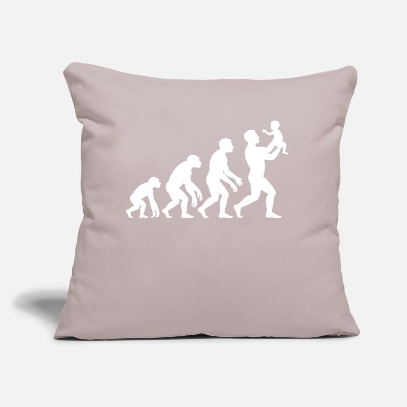 Évolution Du Singe Au Papa Coussin et housse de 45 x 45 cm