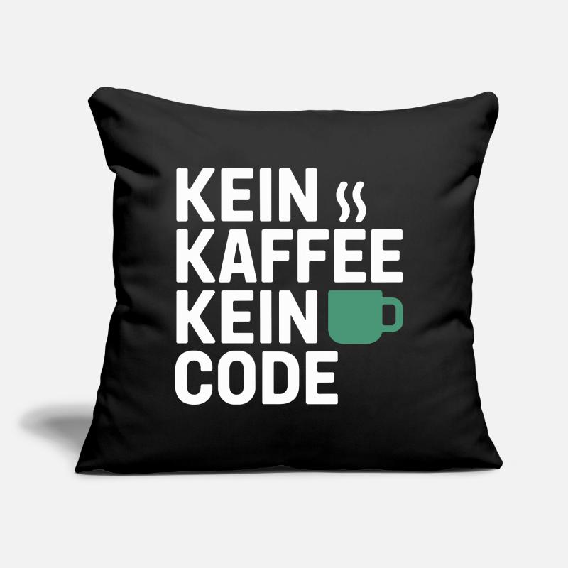 No Coffee No Code Programmeur Informaticien Coussin et housse de 45 x 45 cm