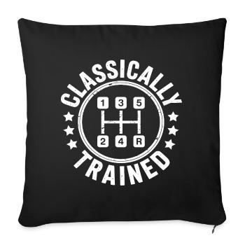 Boîte manuelle automatique classique - Coussin et housse de 45 x 45 cm - noir - Devant
