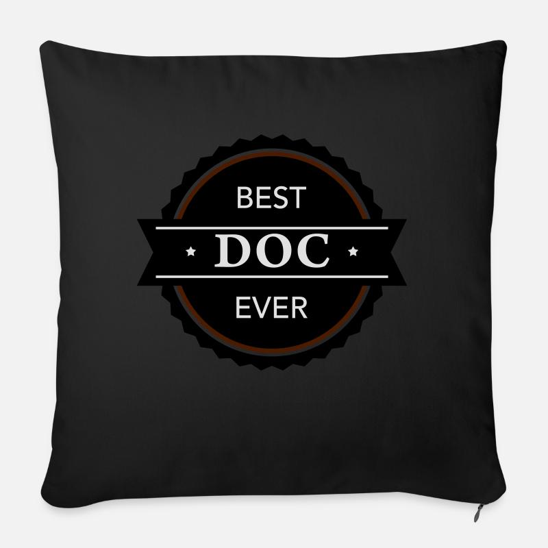 Best Doc ever - Sofakissen mit Füllung 45 x 45 cm - Schwarz
