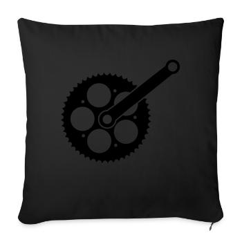 bike_einzelteil02 - Sofa pillow with filling 45cm x 45cm - black - Front