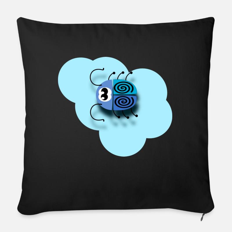 auf Wolke - Sofakissen mit Füllung 45 x 45 cm - Schwarz