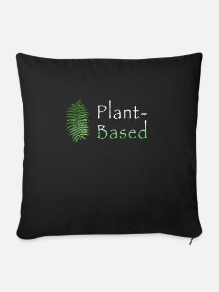 Plant-Based - Sofakissen mit Füllung 45 x 45 cm - Schwarz
