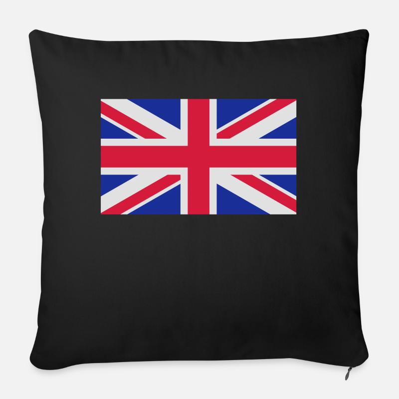 drapeau_royaume_uni - Sofakissen mit Füllung 45 x 45 cm - Schwarz