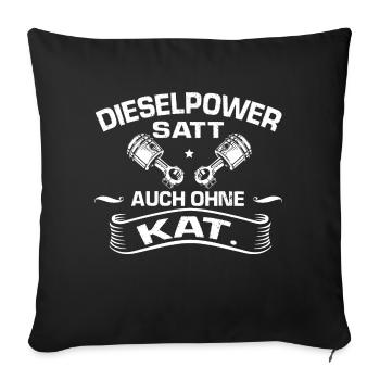 DIESEL POWER - Sofakissen mit Füllung 45 x 45 cm - Schwarz - Vorne