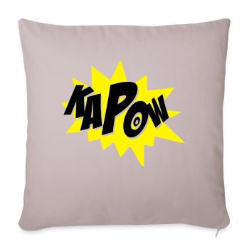kapow - Sofa pillow with filling 45cm x 45cm - light taupe - Front