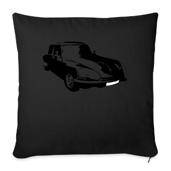 Vintage Oldtimer - Sofakissen mit Füllung 45 x 45 cm - Schwarz - Vorne