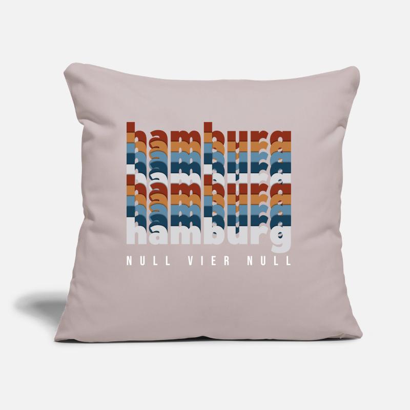 Hambourg 040 Null Vier Null Coussin et housse de 45 x 45 cm