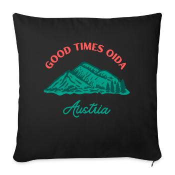 Austria Oida - Sofakissen mit Füllung 45 x 45 cm - Schwarz - Vorne