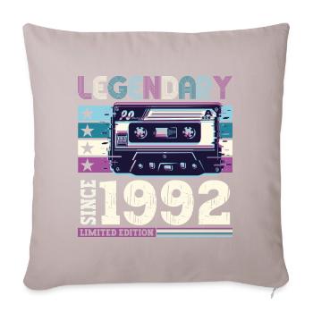 Légendaire 1992 30th Birthday Gift Hommes - Fun - Coussin et housse de 45 x 45 cm - taupe clair - Devant