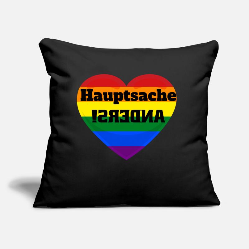 HAUPTSACHE ANDERS! Sofakissen mit Füllung 45 x 45 cm