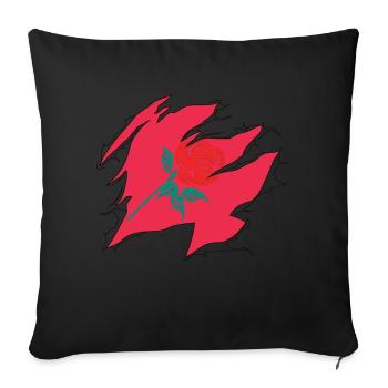 Ripped Labor Suppoter - Sofa pillow with filling 45cm x 45cm - black - Front