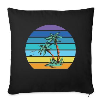 Pool Boy Swimming Lifeguard - Sofa pillow with filling 45cm x 45cm - black - Front