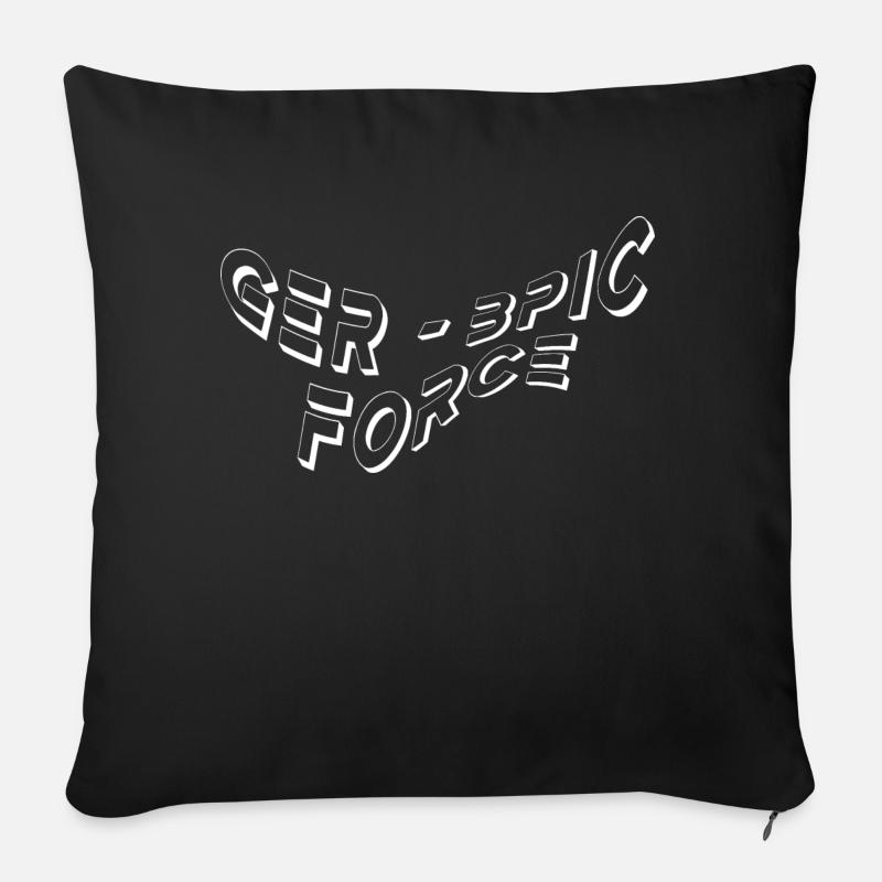 G3F - Coussin et housse de 45 x 45 cm - noir
