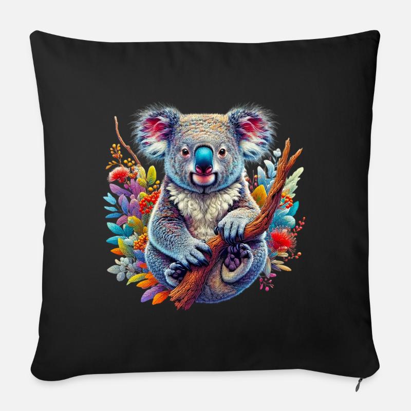 Koala - Sofakissen mit Füllung 45 x 45 cm - Schwarz
