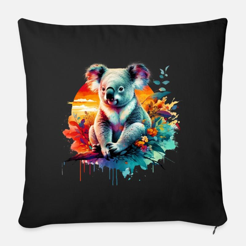 Koala - Sofakissen mit Füllung 45 x 45 cm - Schwarz