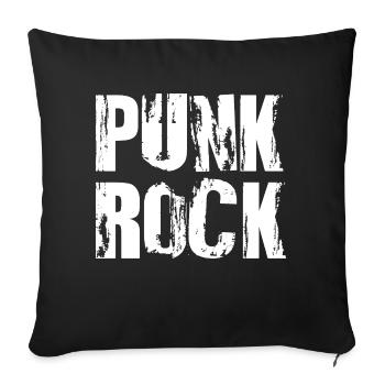 Punk rock bold logo design - Sofa pillow with filling 45cm x 45cm - black - Front