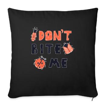 Don't Schwanz Me Cute Beetle ladybug - Sofakissen mit Füllung 45 x 45 cm - Schwarz - Vorne