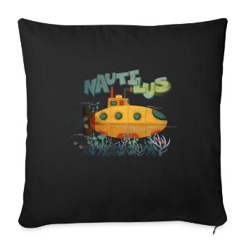 Nautilus - Sofakissen mit Füllung 45 x 45 cm - Schwarz - Vorne