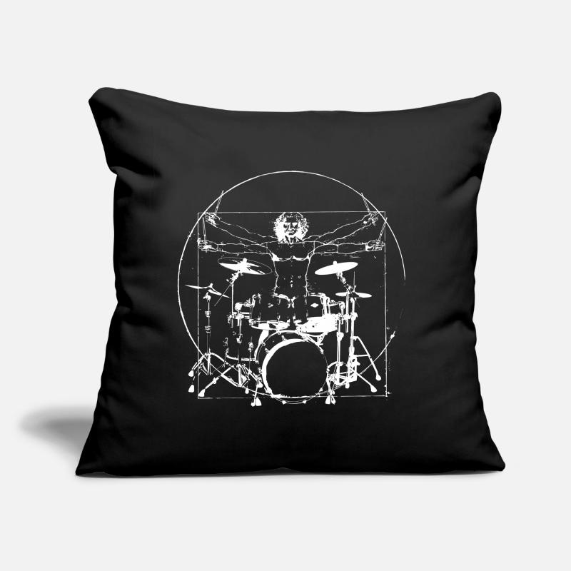 Batteur Drum Drum Drum Drum Coussin et housse de 45 x 45 cm