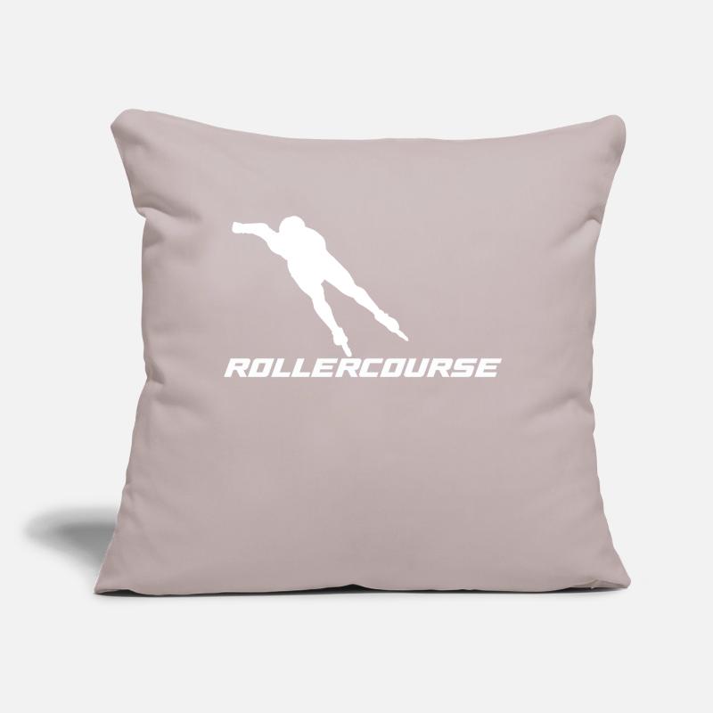 Rollercourse speester white Sofa pillow with filling 45cm x 45cm