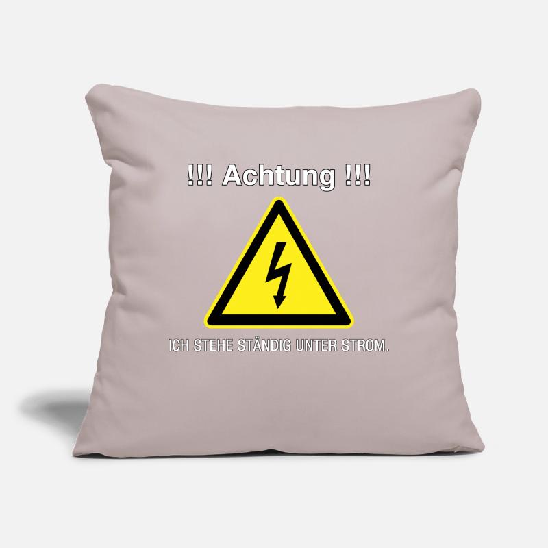 Immer unter Strom Sofakissen mit Füllung 45 x 45 cm